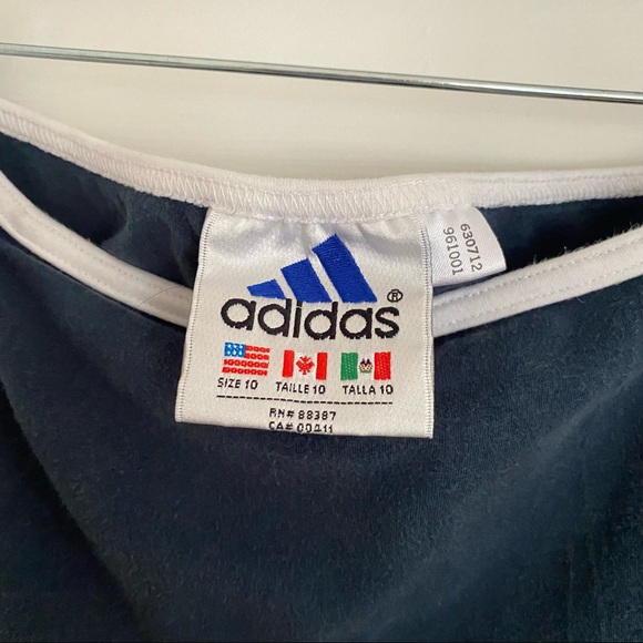 Vintage VTG Adidas Three Stripe Navy Tennis Skirt - Picture 4 of 7